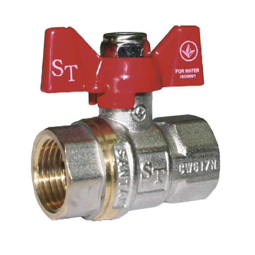 Кран кульовий 3/4" вв чм 602 SANTAN Professional Кран кульовий 3/4" вв чм 602 SANTAN Professional